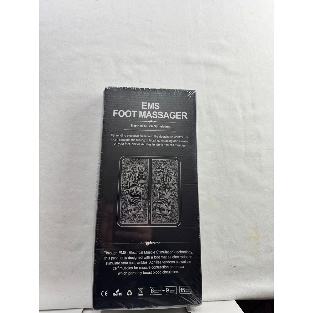 EMS Foot‎ Massager Electrical Muscle Stimulation Mat 6 Modes 9 Intensity HK701B